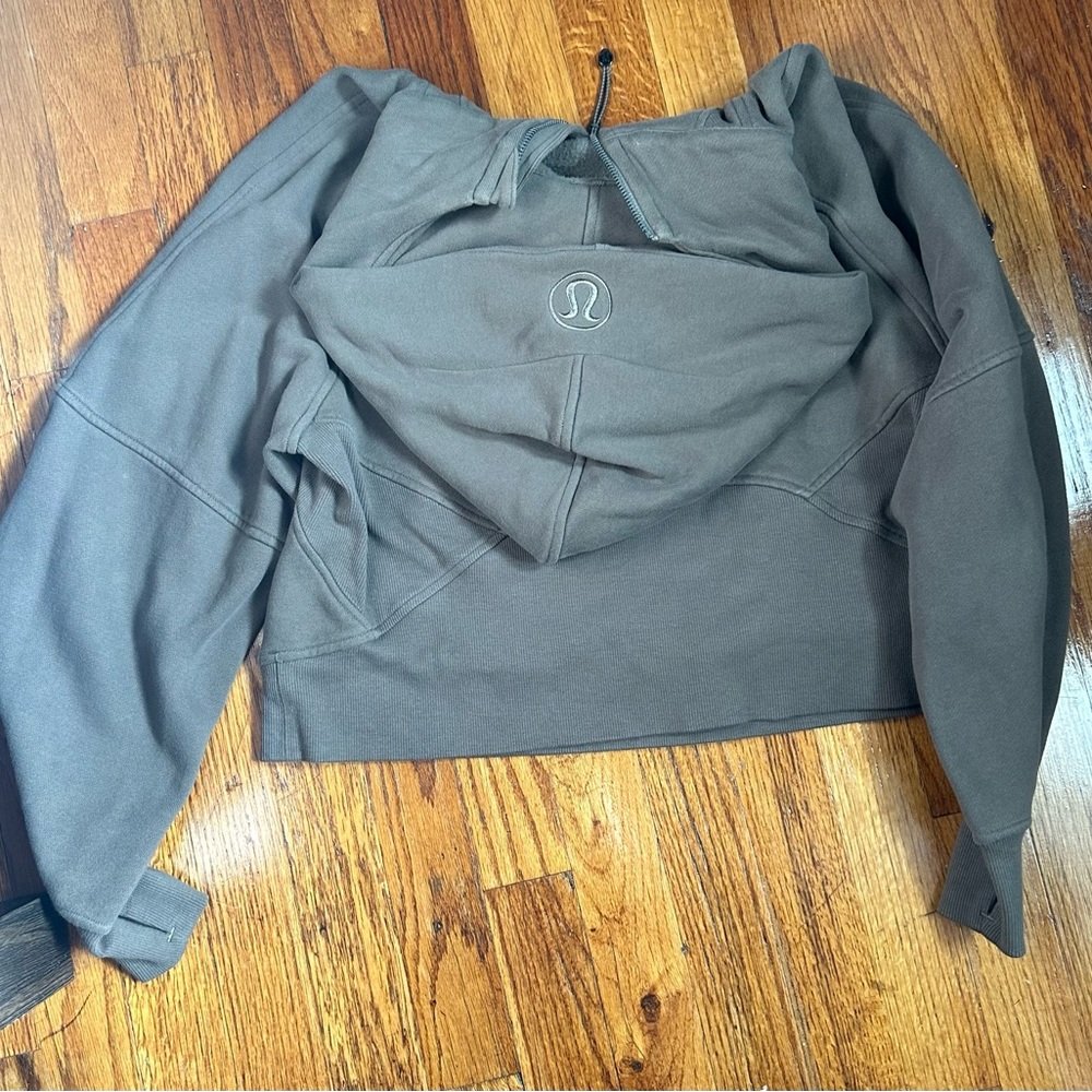 Lululemon half zip oversized scuba in nomad - Picture 2 of 2